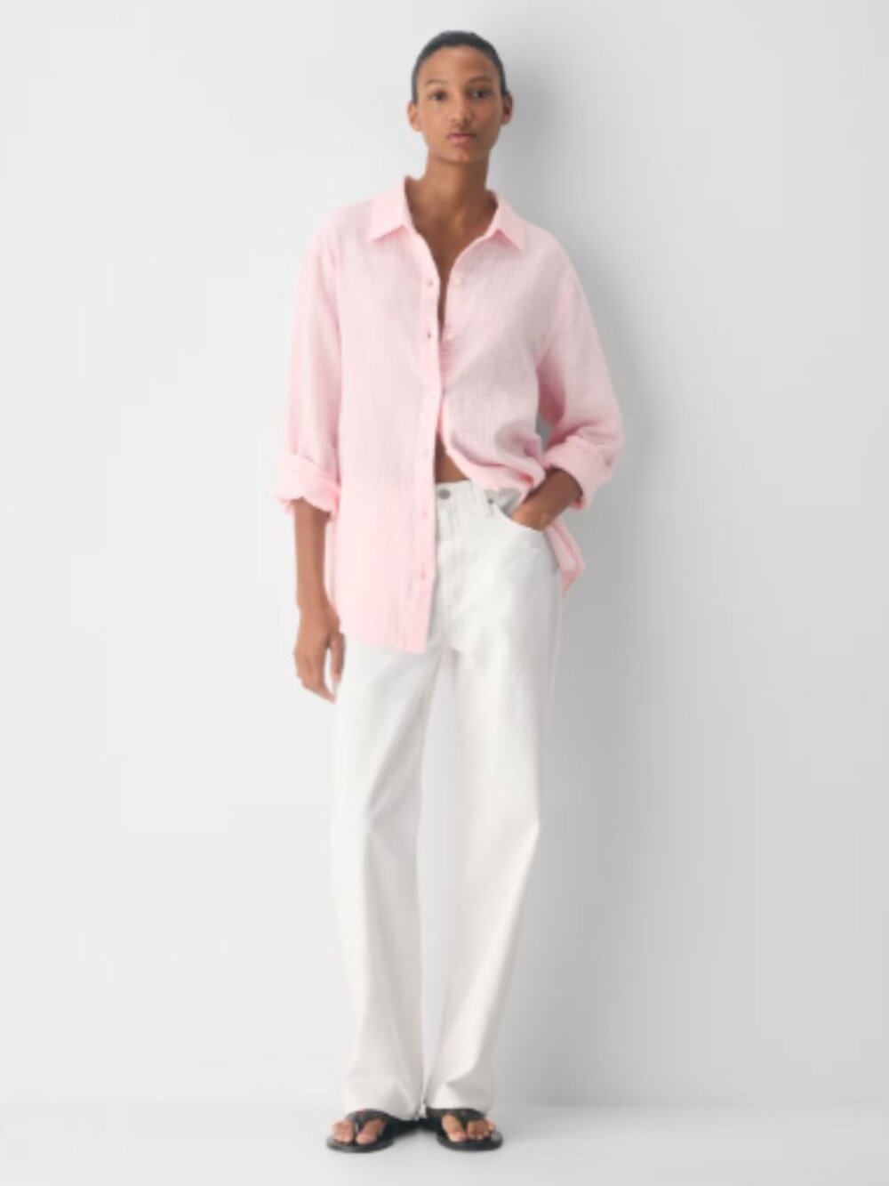 Aritzia Little Moon Airplush Cotton™ Sail Shirt | Villa Pink